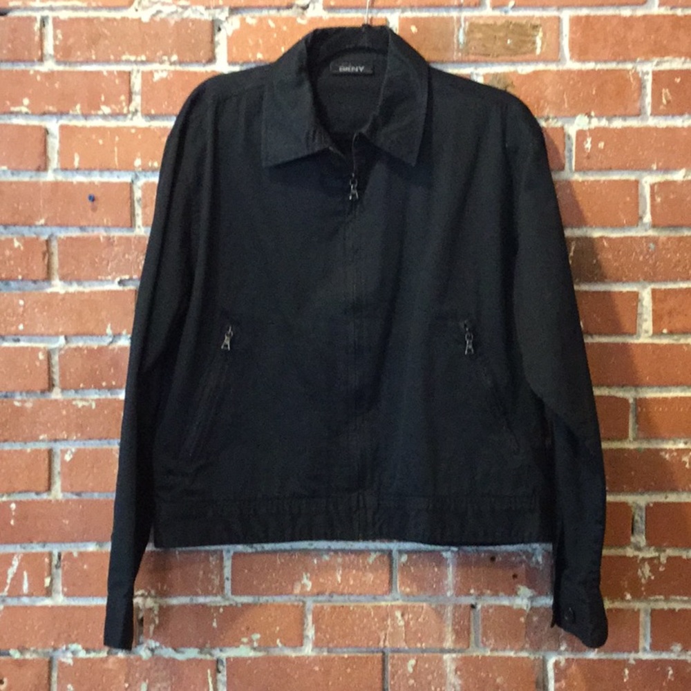 Black Flight Jacket 100% Cotten Black Size M